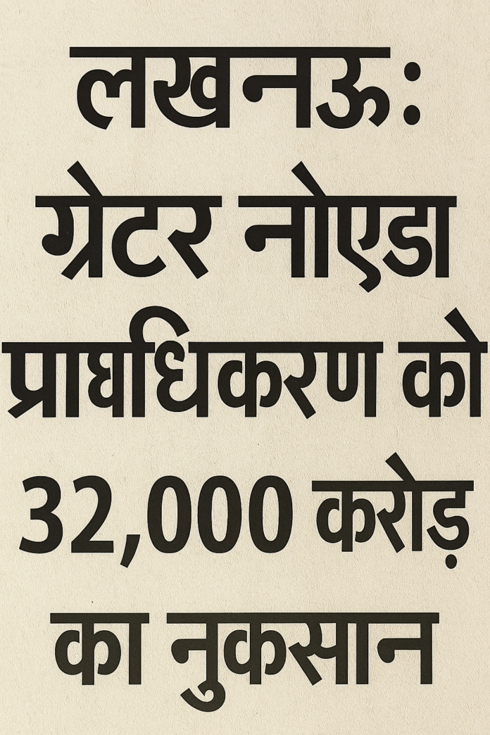 लखनऊ: ग्रेटर नोएडा प्राधिकरण को 32,000 करोड़ का नुकसान